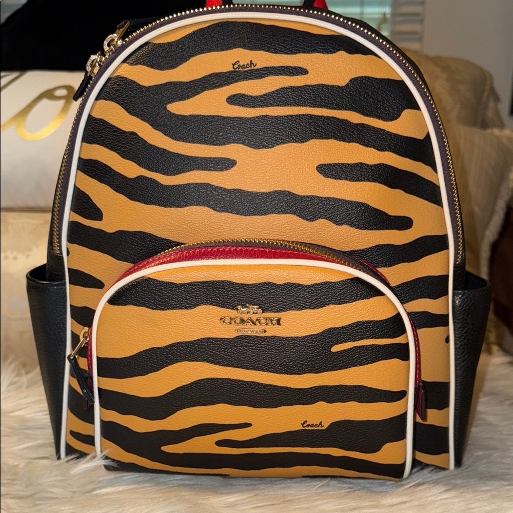 Coach Lunar New Year Tiger Court Backpack C - Picture 9 of 17